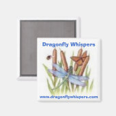 520116453, Dragonfly Whispers, www.dragonflywhi... マグネット (正面/裏面)
