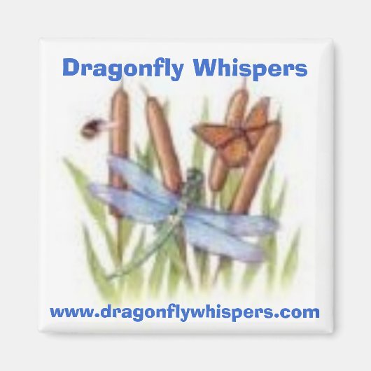 520116453, Dragonfly Whispers, www.dragonflywhi... マグネット (正面)