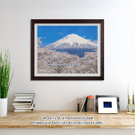 [520] Mt.Fuji – A White Peak Floating in Blossoms ジグソーパズル