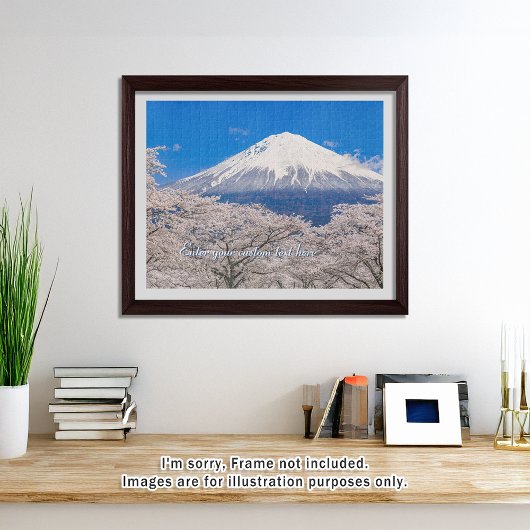 [520] Mt.Fuji – A White Peak Floating in Blossoms ジグソーパズル
