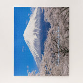 [520] Mt.Fuji – A White Peak Floating in Blossoms ジグソーパズル (縦)