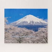 [520] Mt.Fuji – A White Peak Floating in Blossoms ジグソーパズル (横)