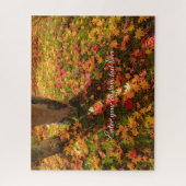 [520] Quiet Beauty – Maple Leaves on Green Moss ジグソーパズル (縦)