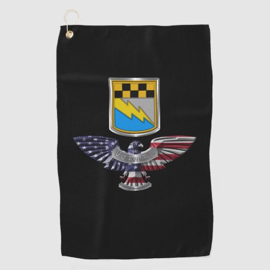 525軍隊情報旅団イーグル ゴルフタオル (正面)