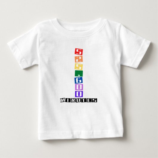 525,600分 ベビーTシャツ (正面)