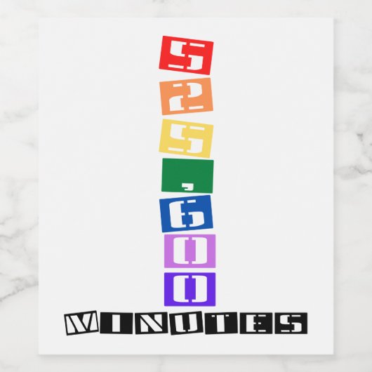 525,600分 ワインラベル (シングルラベル)