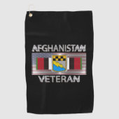 525 MI旅団アフガニスタン退役軍人 ゴルフタオル (正面)