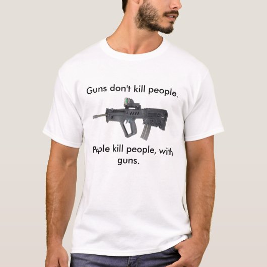 52710の銃は人々を。、人々の殺害のpeo…殺しません tシャツ (正面)