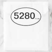 5280フィート/マイル 楕円形シール (バッグ)