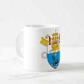 528px-Pius_X_COA.svg コーヒーマグカップ (正面左)