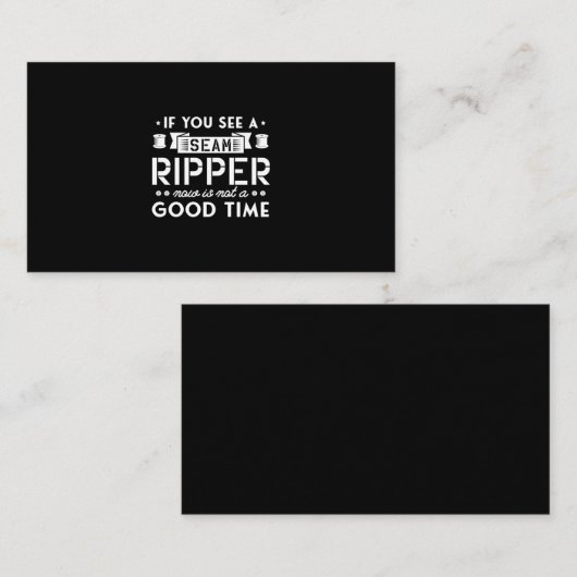 52.もし今のシームリッパーが良い時間ではない見る 名刺 (正面/裏面)