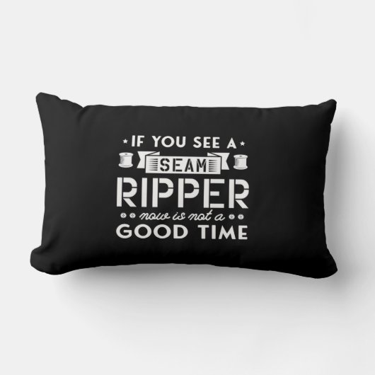 52.もし今は縫い目リッパーが良くないのが分かる ランバークッション (正面)