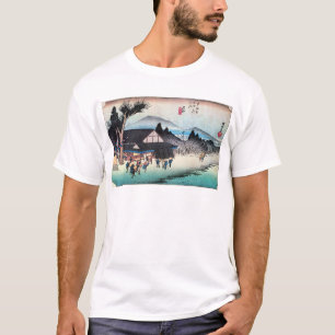 52.石部宿、広重石部宿、広重、浮世絵 Tシャツ
