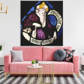 52：預言者エゼキエルのラウンデル， 15世紀 キャンバスプリント (インサイチュ (リビング))