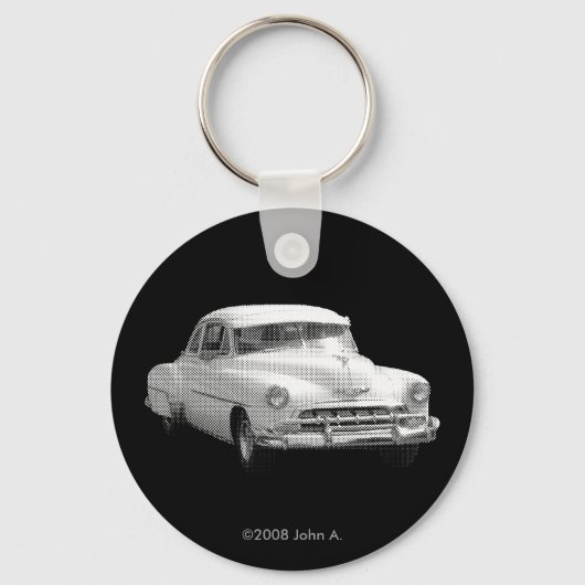 '52 Chevy Deluxeモノキーチェーン キーホルダー (正面)
