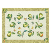 52"x70"緑の梨と蝶の夏 テーブルクロス (正面(横))