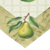 52"x70"緑の梨と蝶の夏 テーブルクロス (アングル)