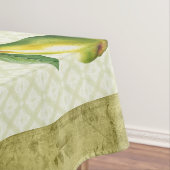 52"x70"緑の梨と蝶の夏 テーブルクロス (インサイチュ)