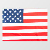 52" x 37.56" American Flag Window Cling  ウィンドウサイン (シート)