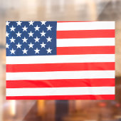52" x 37.56" American Flag Window Cling  ウィンドウサイン (シート2)