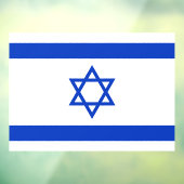 52" x 37.56" Israel Flag Window Cling  ウィンドウサイン (シート3)