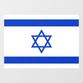 52" x 37.56" Israel Flag Window Cling  ウィンドウサイン (シート)