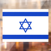 52" x 37.56" Israel Flag Window Cling  ウィンドウサイン (シート2)