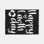 52thカッコいいプラネットアニバーサリーワールド先生ハッピーE フリースブランケット (正面(横))