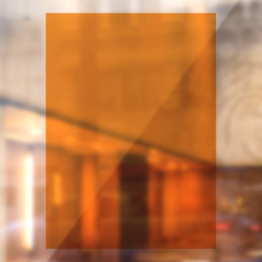 52x72 Solid Orange Partial Transparent Design ウィンドウサイン (シート2)