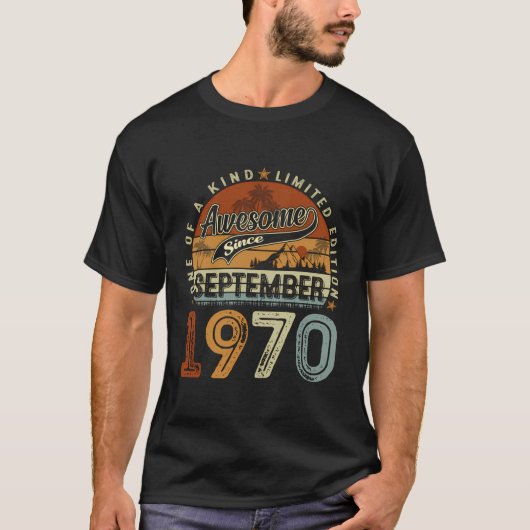 53おもしろい歳1970年9月ヴィンテージ53rdバート tシャツ (正面)