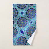 53ブルー王室のバスタオルセット バスタオルセット (ハンドタオル)