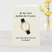 53周年結婚腕時計 カード (黄色い花)