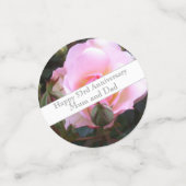 53周年記念結婚ピンクローズ コンフェッティ (スモール正面)