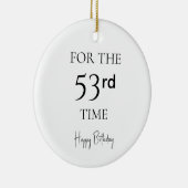 53回目の誕生日おめでとう セラミックオーナメント (右)
