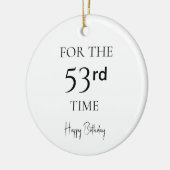53回目の誕生日おめでとう セラミックオーナメント (左)