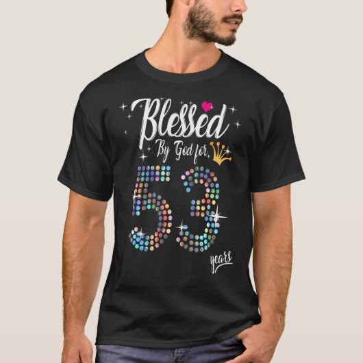 53年賛美間53誕生日Aの神による子宮 Tシャツ (正面)