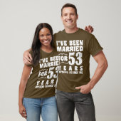 53年間の結婚生活を経て夫婦で面白い Tシャツ (ユニセックス)