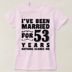 53年間の結婚記念日のプレゼント Tシャツ