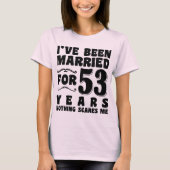 53年間の結婚記念日のプレゼント Tシャツ (正面)