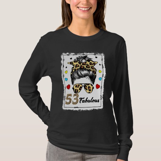 53歳すばらしいメッシーバンヒョウ1969誕生 Tシャツ (正面)