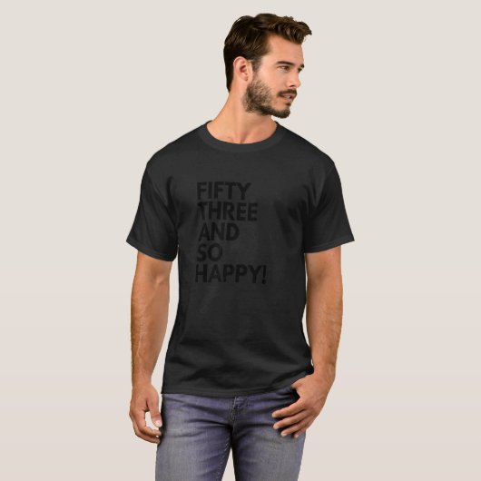 53歳で得も53rd Bir Tシャツ (正面フル)