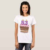 53歳のお誕生日ケーキ Tシャツ (正面フル)