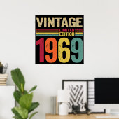 53歳のギフトヴィンテージ1969 53誕生日ギフト ポスター (ホームオフィス)