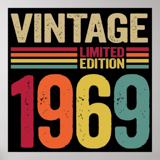 53歳のギフトヴィンテージ1969 53誕生日ギフト ポスター (正面)