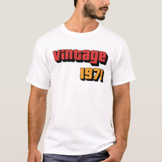 53歳のギフト男性女性ヴィンテージ1971 53位誕生 Tシャツ