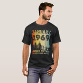 53歳の旧日ヴィンテージ1969年1月53歳の誕生日 Tシャツ (正面フル)