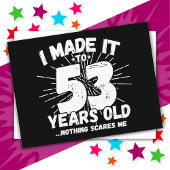 53歳の皮肉なミーム 面白い53歳の誕生日 ポストカード