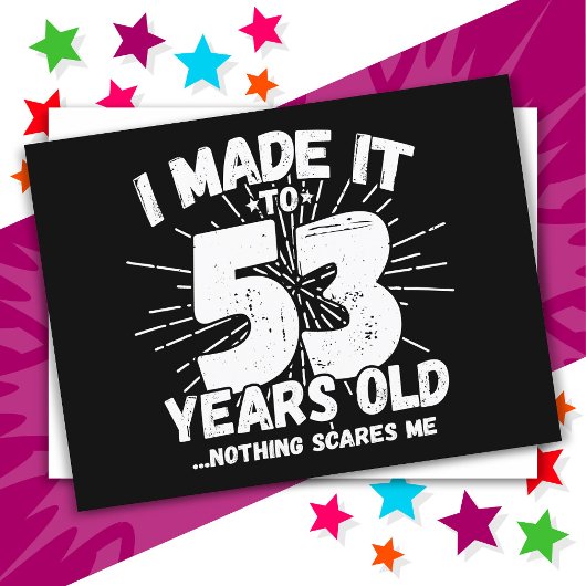53歳の皮肉なミーム 面白い53歳の誕生日 ポストカード
