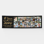 53歳の誕生日フォトコラージュ 何年もの思い出 横断幕 (横)