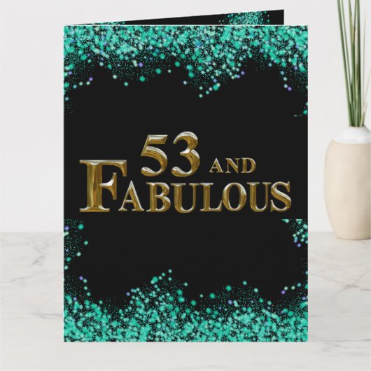 53歳の誕生日 カード (正面)
